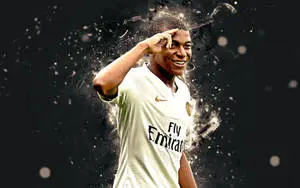 Kylian Mbappe 4k Salute Digital Art