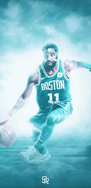 Creative  Kyrie Irving. Cool as a cucumber and ready for the game.
