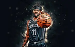 Kyrie Irving looks cool while making a statement during an NBA game