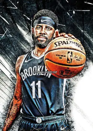 Kyrie Irving looking cool in his jersey