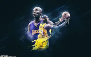 Legendary NBA Icon Kobe Bryant's Action Shot