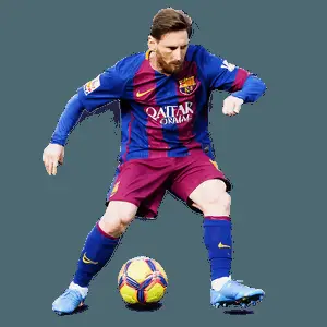 Leo Messi Action Shot PNG 42