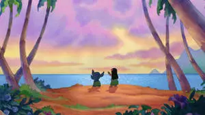 Lilo and Stitch Beautiful Sunset