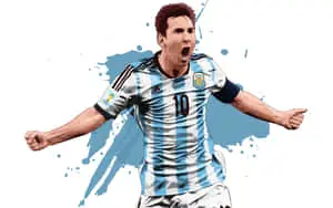 Lionel Messi Celebration Artwork