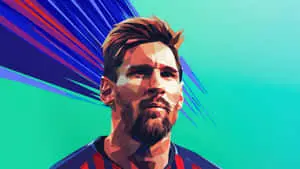 Lionel Messi Geometric Art4 K