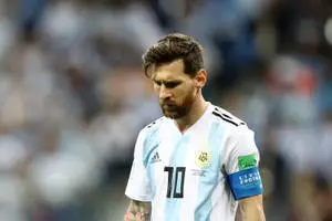 Lionel Messi In Albicelestes Jersey