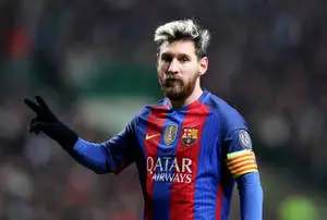 Lionel Messi In Barcelona Jersey
