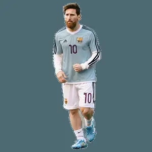 Lionel Messi Warm-Up PNG srx78