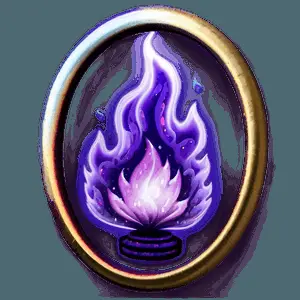 Magic Purple Fire PNG kiy