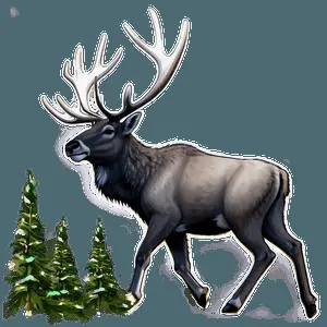 Majestic Caribou PNG 10