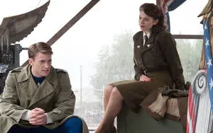 "Ready to take on the world: Captain America stands vigilant"