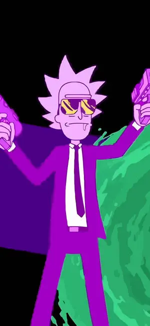 Men In Black Rick And Morty iPhone