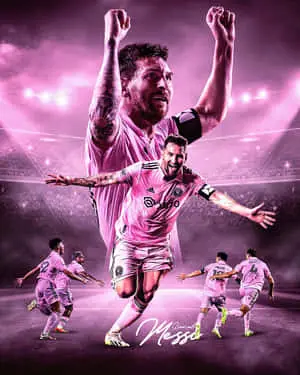 Messi Celebration Inter Miami Artwork