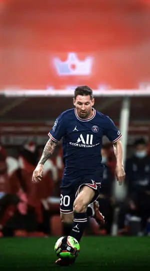 Messi Cool with a stylish hairstyle.