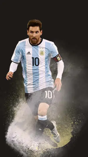 Messi Chills Out On the Field