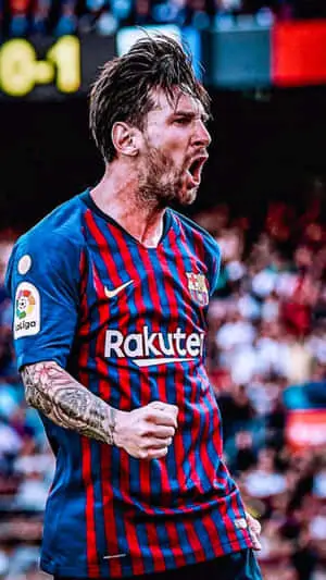 Football Star Lionel Messi Struts His Stuff on the Pitch
