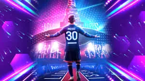 Messi In Paris4 K Digital Art