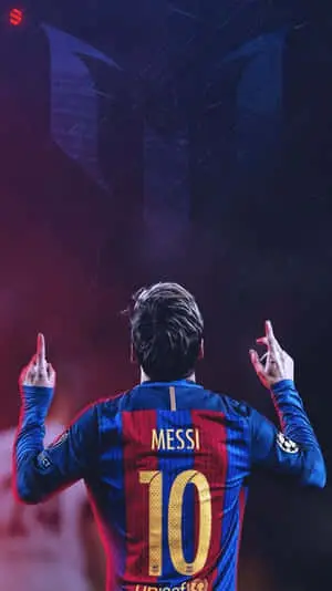 Lionel Messi Showing Off His New iPhone