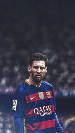 Lionel Messi, the world's greatest soccer player in his signature FC Barcelona colors 