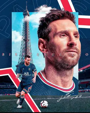 Messi PSG Poster