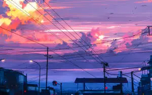 Modern Purple Scenery
