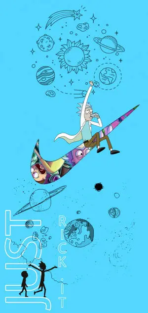 Nike X Rick And Morty Cool Poster