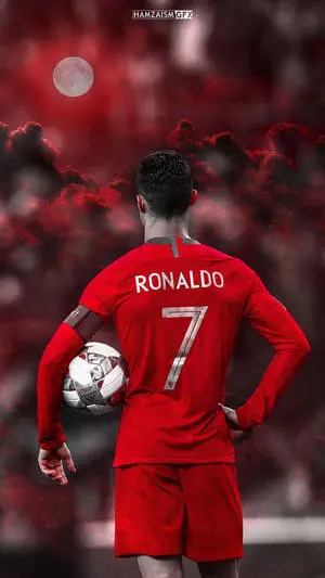 Portuguese Cristiano Ronaldo Cool Red Aesthetic