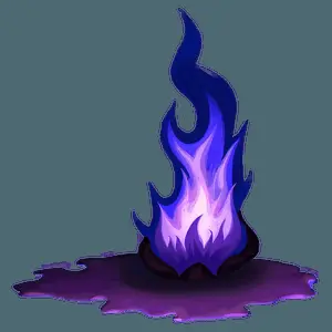 Purple and Blue Fire PNG lwf