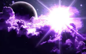 Bright Cloudy Moon Purple Cool