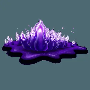 Purple Flame Graphics PNG oql11