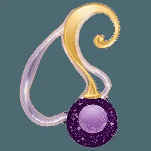 Purple Glitter Swirl PNG 79