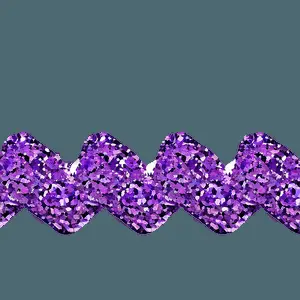 Purple Glitter Zigzag PNG jyl