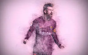 Purple Graphic Lionel Messi 2020