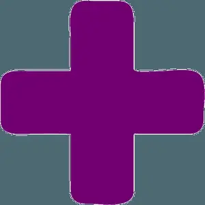 Purple Plus Sign Graphic