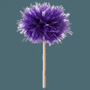 Purple Pom Poms PNG lbx99