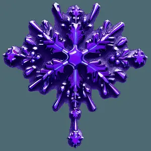 Purple Snowflake PNG mnj