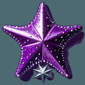Purple Star Shine PNG xjx