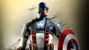 Captain America, the hero of the people. 
