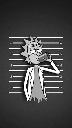 Rick And Morty Phone Mugshot