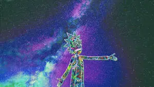 Rick And Morty Trippy Line Art
