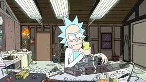 Rick Sanchez In Rick And Morty Serious Look