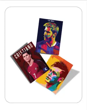 Ronaldo Messi Artistic Portraits