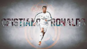 Running CR7 3D Real Madrid Logo
