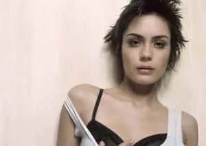 Captivating Shannyn Sossamon posing elegantly