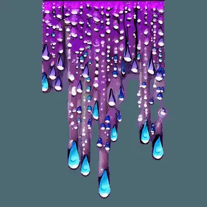 Shiny Purple Rain Sparkle PNG 06252024