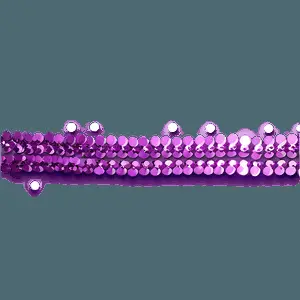Shiny Purple Sequin Border PNG 71