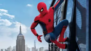 Spider Man Cool Sticking To High-Rise Building
