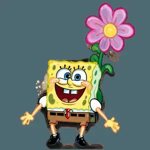 Spongebob Flower Joy PNG 91