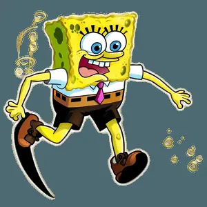 Spongebob Rushing Forward PNG 26