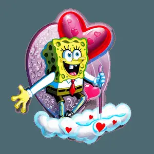 SpongeBob SquarePants Valentine's Special PNG 05242024
